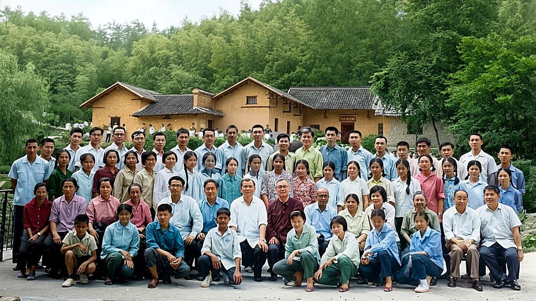 湖南益阳691工程《马来亚革命之声》广播电台全体干部与工作人员历史合影