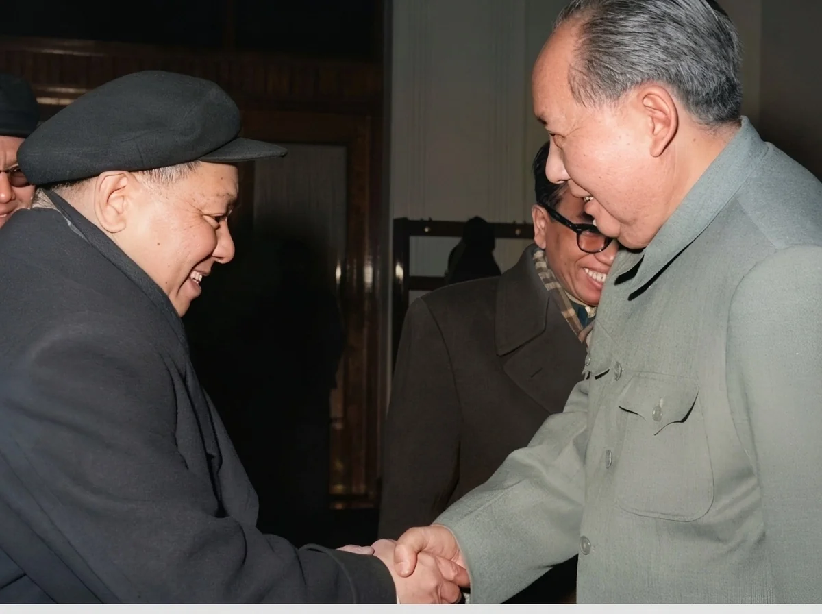 毛泽东主席亲切接见马共中央委员陈瑞（单汝洪）